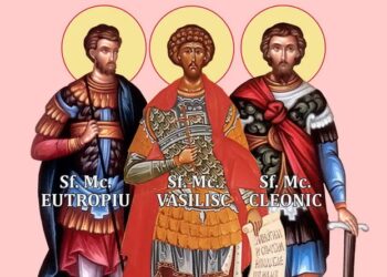 SINAXAR: Sfinții Mucenici Eutropie, Cleonic și Vasilisc