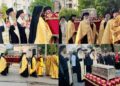 Trei ierarhi, zeci de preoți și mii de credincioși din Botoșani au participat la Procesiunea cu Moaștele Sfântului Ierarh Iosif cel Milostiv