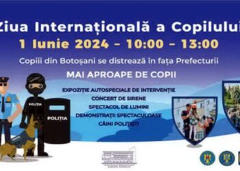 MAI aproape de copii. Program special de Ziua Copilului în fața Palatului Administrativ