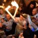 Lumina Sfântă a fost primită la Mormântul Domnului la ora 14:13