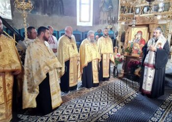 Sfințirea lucrările exterioare executate la Biserica Ionășeni