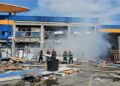 Explozie urmată de incendiu la Dedeman. La nivelul județului a fost activat Planul Roșu de Intervenție