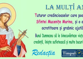 La mulți ani, de Sfânta Marina!