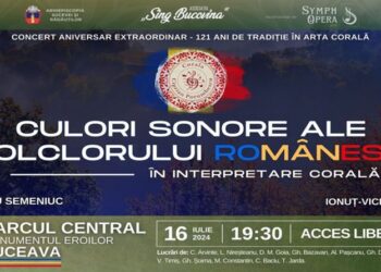 „Culori sonore ale folclorului românesc”. Concert al coralei „Ciprian Porumbescu”