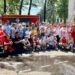 Bucurii și îmbrățișări, de la copiii cu dizabilități din Letonia, Moldova și România, pentru pompierii botoșăneni