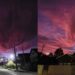 Aurora boreală a trecut prin.. România… Un spectacol rar pe cerul din Novaci