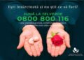 Sună la TELVERDE 0800 800 116, linie gratuită pentru consilierea femeilor în criză de sarcină! Salvează o viață!