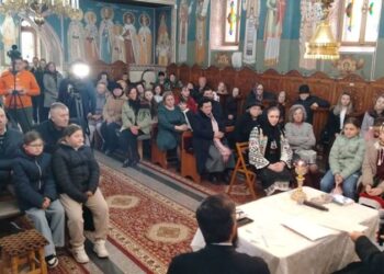 Seară duhovnicească la parohia „Adormirea Maicii Domnului” Broscăuți