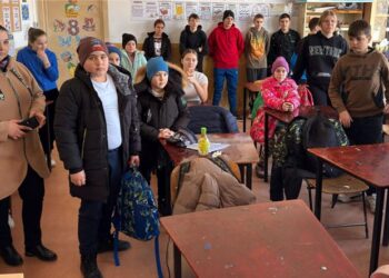Exercițiu organizat de ISU Botoșani  la o școală fin județ