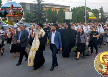 Pelerinaj pe străzile municipiului Botoșani cu prilejul Hramului Bisericii „Sfântul Gheorghe”