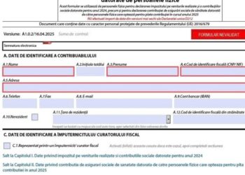 ANAF: 26 mai este data limită pentru depunerea declarației unice