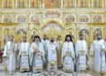 Părintele arhimandrit Ciprian Grădinaru, originar din Botoșani, a slujit la hramului principal al Catedralei Mântuirii Neamului