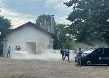 Simulare de incendiu și intervenție în situații de urgență. Exercițiul structurilor MAI Botoșani