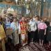 Slujire arhierească la Orășeni Vale: Preasfinţitul Părinte Nichifor Botoșăneanul a sfințit pridvorul și pictura, apoi a oficiat Sfânta Liturghie