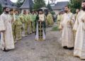 Arhim. Ioan Harpa, starețul Mănăstirii Popăuți, a slujit la hramul Mănăstirii Sihăstria Voronei