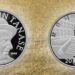 Monedă din argint cu tema 145 de ani de la nașterea lui Constantin Tănase emisă de Banca Națională a României
