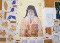 Maicile de la Mănăstirea Copou au brodat acoperăminte pentru moaștele Sfântului Cuvios botoșănean Dionisie de la Colciu