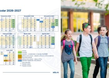 Cursurile anului școlar 2026-2027 încep pe 7 septembrie 2026 și se încheie pe 18 iunie 2027. Proiect