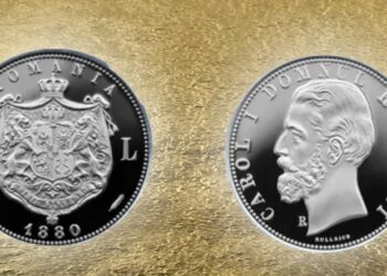 Banca Națională a României va lansa o copie a monedei de 5 lei din anul 1880