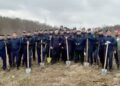 „Păstrează natura pentru generațiile viitoare”. Activitate de împădurire desfășurată de jandarmii botoșăneni