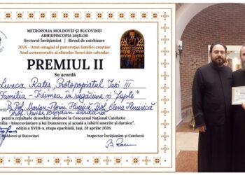 Parohia Lunca Rateș a obținut Premiul II la etapa finală a Concursului Național Catehetic