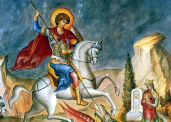 Minunea Sfântului Mare Mucenic Gheorghe cu balaurul