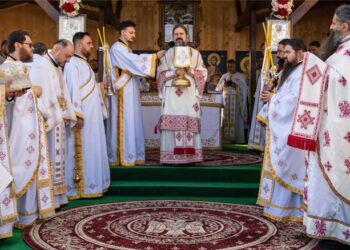 Sfântul Mare Mucenic Gheorghe, ocrotitorul Mănăstirii Mirăuți, a fost cinstit la cea dintâi Catedrală Mitropolitană a Țării Moldovei