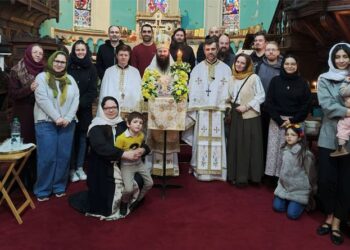 PS Nectarie a slujit pentru prima dată în parohia de limbă engleză din Dublin