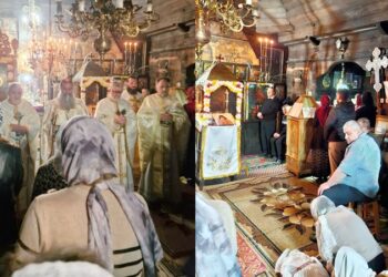 VIDEO: Priveghere în cinstea Sfântului Cuvios Dionisie Vatopedinul, oficiată la Vorniceni, locul său natal