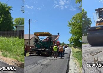 Lucrările de asfaltare au fost reluate în comuna Vorona