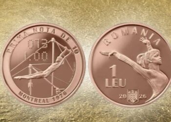 Banca Națională a României dedică monedă omagială Nadiei Comăneci