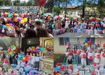 1.500 de copii din Botoșani au primit daruri și momente de bucurie prin campania desfășurată de Parohia Pacea