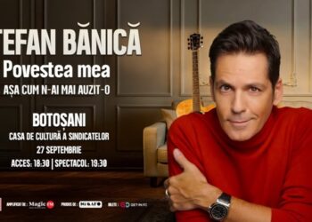 Ștefan Bănică aduce spectacolul „Povestea mea” la Botoșani