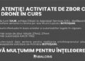 Drone deasupra municipiului Botoșani pentru cartografiere aeriană. Primăria anunță că zborurile au scop exclusiv tehnic