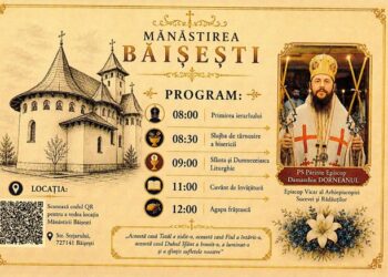 Mănăstirea Băișești își sfințește biserica pe 20 septembrie