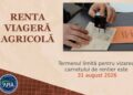 Mai sunt doar 8 zile lucrătoare pentru vizarea carnetelor de rentier agricol