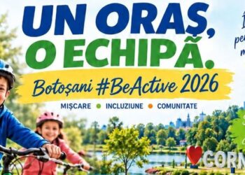 „Un oraș. O echipă.” – Botoșani #BeActive 2026: sport, incluziune și comunitate la Cornișa