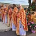 Bucurie duhovnicească la hramul Mănăstirii Lebăda. Credincioși din Botoșani, în rugăciune de Înălțarea Sfintei Cruci