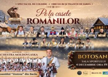 Botoșani: Spectacol extraordinar de colinde, datini și obiceiuri de iarnă, pe 4 decembrie