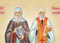 Sfinții Cuvioși Simeon şi Amfilohie sunt ocrotitorii Mănăstirii Pângărați din județul Neamț 