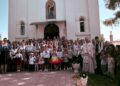 Proscomidia, săvârșită în mijlocul credincioșilor, la o parohie din Flămânzi