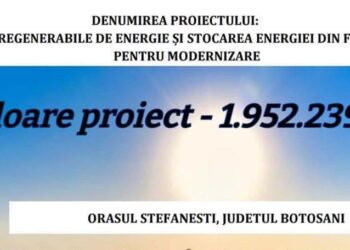 Au început lucrările la parcul fotovoltaic din Ștefănești. Investiția vizează reducerea costurilor cu energia
