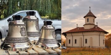 Trei clopote noi vor chema credincioșii la rugăciune în localitatea Socrujeni din județul Botoșani